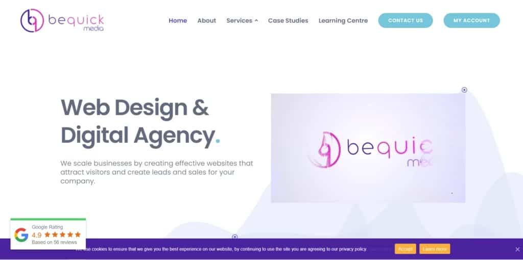 BeQuick Media Homepage